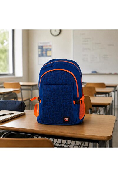 Biggdesign Moods Up Happy Laptop-Rucksack – Dunkelblau, modern