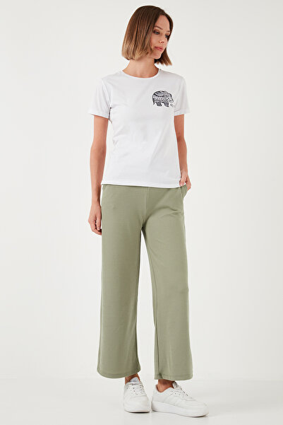 Lela Regular Fit High Waist Wide Leg Trousers Pants 5865882