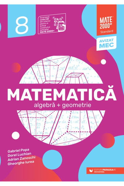Paralela 45 Matematică Standard. Clasa a VIII-a. 2025-2026, Gabriel Popa, Dor...