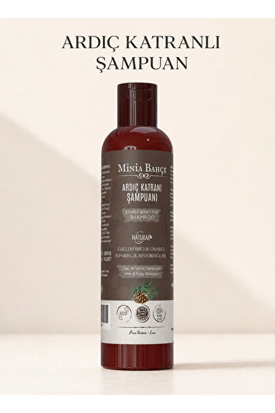 Minia Bahçe Bitki ve Sanat Atölyesi Juniper Tar Hair and Body Shampoo, 400ml