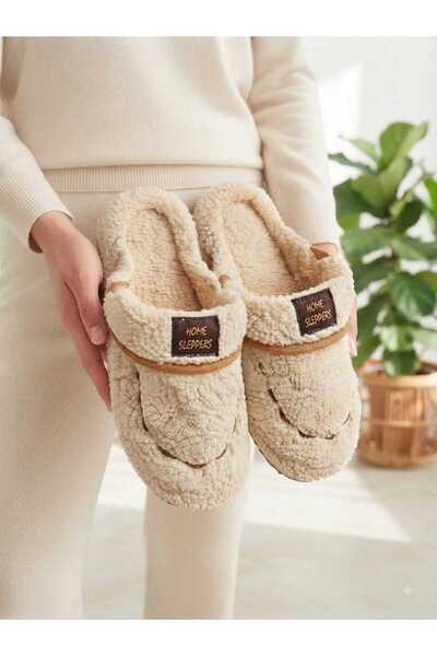 Slipcat Women's Patterned Plush Non-Slip Lightweight Sole Furry Slippers Hous...