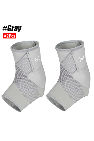 Choice9 M Gray-2Pcs 1/2Pcs Ankle Brace with Straps, Ankle Compression Support...