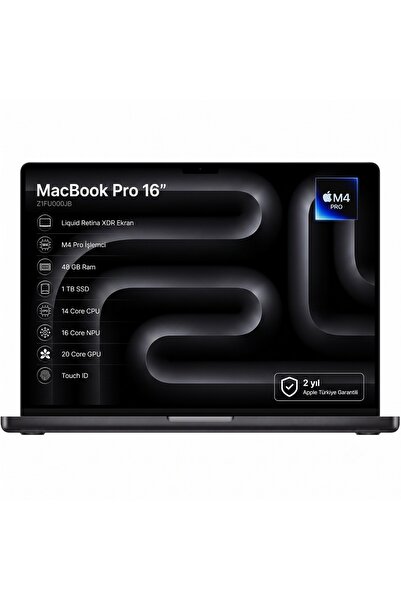 Apple MacBook Pro 16'' 14-Core CPU 20-Core GPU Apple M4 Pro 48GB 1TB SSD S.Bl...