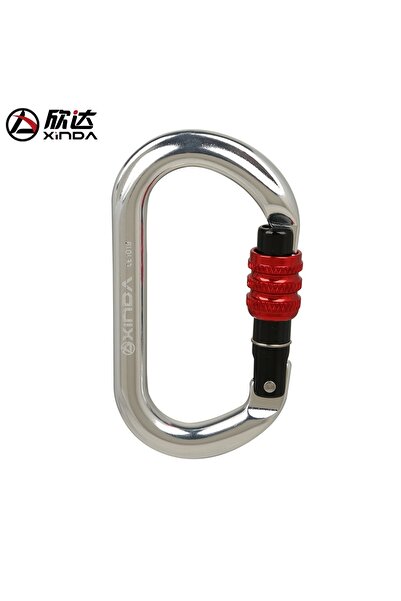 Choice8 Thread Silver Red XINDA Climbing Carabiner Automatic Safety Carabiner...