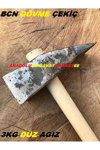 BC BCN TAŞ DÜZELTME TAŞ KIRMA ÇEKİCİ DÜZ AGIZ USTA ÇEKİCİ 3000GR EL YAPIMI ÇE...