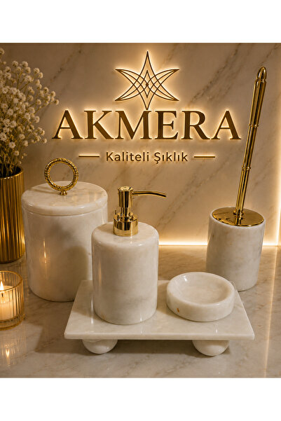 Akmera Home 5 Parça Ultra Lüks Banyo Seti
