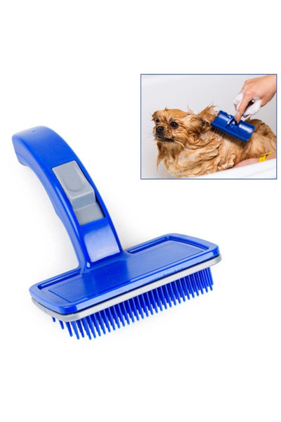 Generic Brand Self-Cleaning Cat and Dog Hair Grooming Comb Hair Removal Comb ...