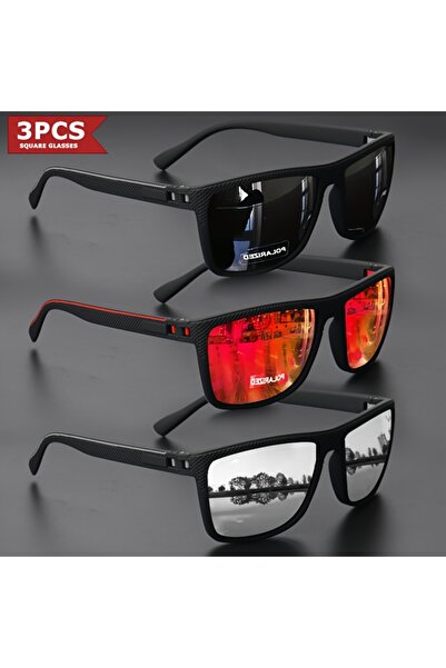 Choice 3PCS-3 2025 New Square Frame Polarized Sunglasses High-Quality Spring ...