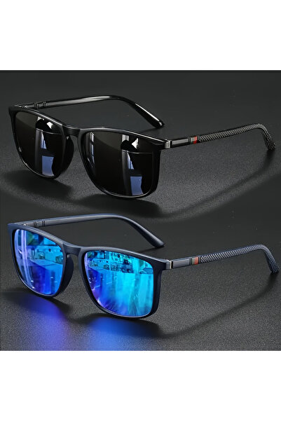 Choice4 Blue 2/3pcs Luxury Square Vintage Cycling Sunglasses Men Women Fashio...