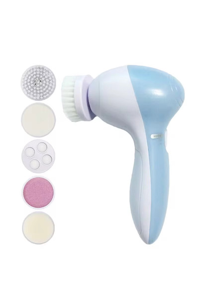 Choice1 Blue Electric 5 IN 1 Electric Facial Cleaner Brush Wash Machine Spa S...