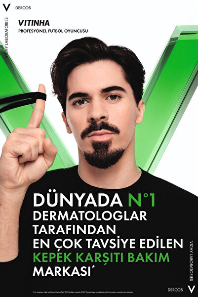 Vichy Dercos Hyalüronik Asit İçeren Kepek Karşıtı & Nemlendirici 2'si 1 Arada Şampuan 390 ml