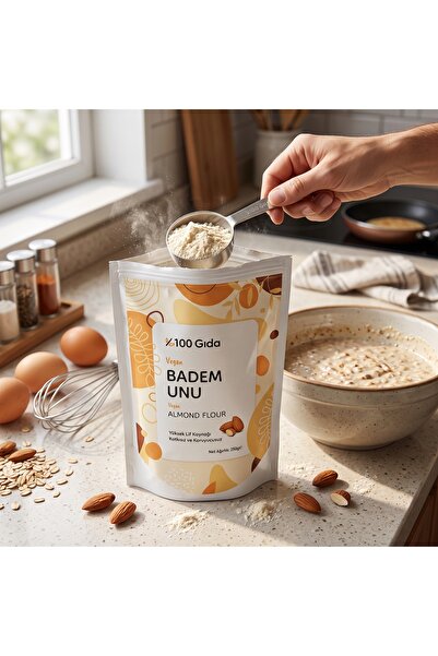 Yüzde Yüz Gıda Badem Unu 250 gr