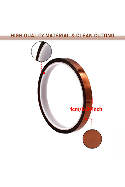 Choice4 33M 10mmx33m 1PC Self Adhesive Tape 33M High Temperature Resistant Ta...