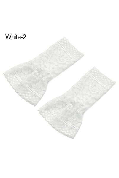 Choice white-style2 1Pair Sun Protection Arm Cover Sweater Decorative Scar Co...