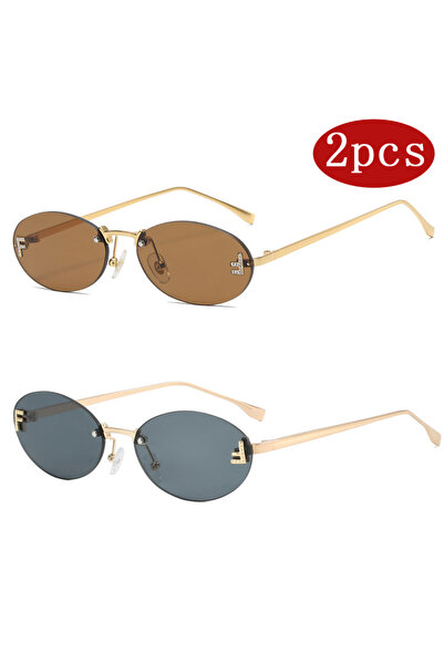 Choice 2pcs z01 2pcs Trendy Square Sunglasses Women Luxury Brand Pilot Clear ...