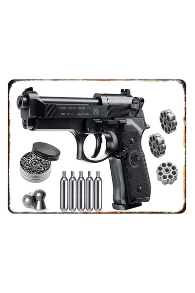 Choice6 20x30cm 06 HD Pistol Tin Painting Sign. Vintage Style, Ideal for Home...