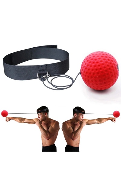 Choice red-2 Boxing Magic Ball Reflex Speed Training With Headband Boxing Pun...