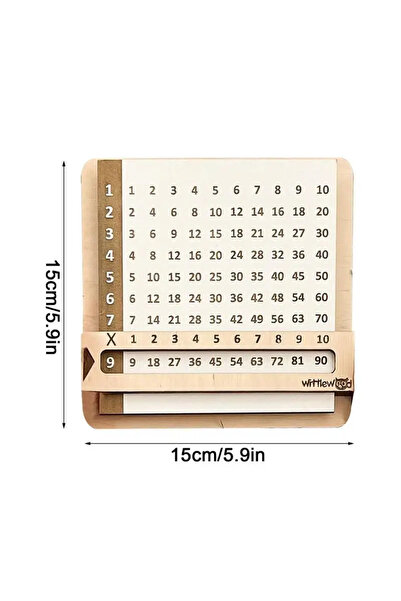 Choice ATS30331 Children Wooden Slidable Multiplication Tables Montessori Toy...