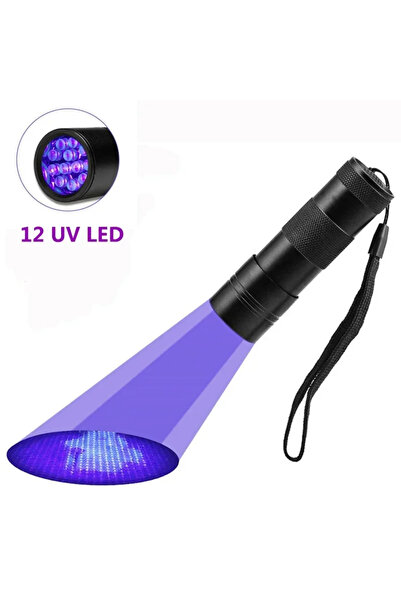 Choice Heinast 2PCS No Battery 12LED Black 395nm UV Flashlight 9/12LED UV Gel...