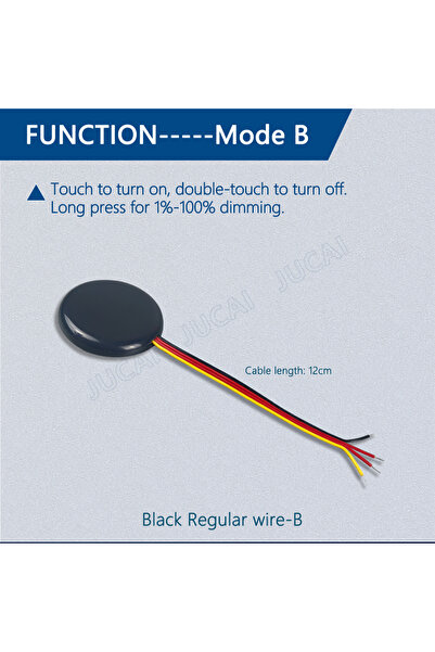 Choice8 Black wire-B Various Join12V24V Touch/Motion Sensing Dimmable Switch–...