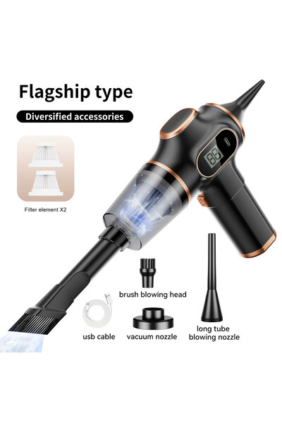 Choice Black TINSOL Wireless Vacuum Cleaner Dual Use for Home and Car High Po...