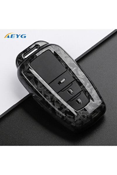 Choice4 Fcarbon A3 ABS Carbon Fiber Car Key Case Cover Shell Fob For Toyota P...