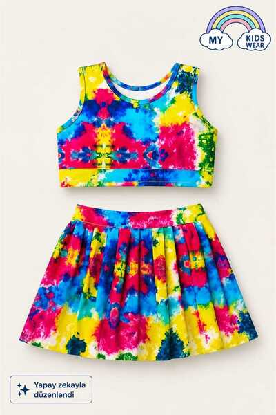 My Kids Wear Комплект бански костюм с пола за момичета 4-16 години 12021