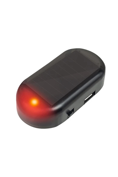 Choice1 RED Car Fake Security Light Solar Powered Simulated Dummy Alarm Wirel...