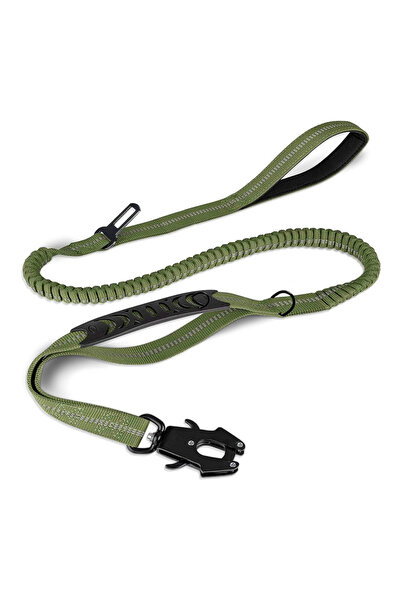 Choice army green Tactical Dog Leash Shock Absorbing Lead with 2 Padded Handl...