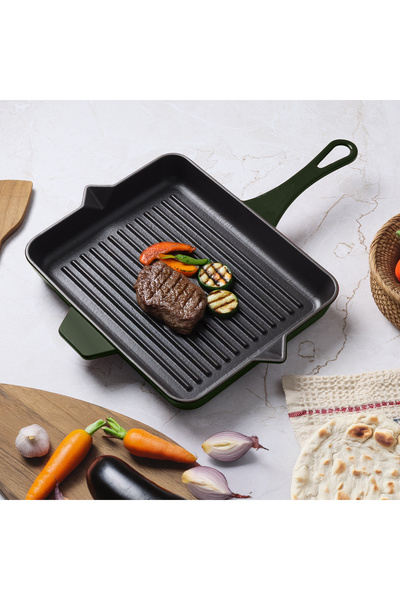 Aryıldız Duo Cast Grill Pan Basil 26X32 cm