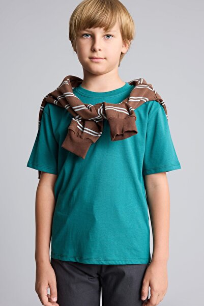 DeFacto Crew Neck Short Sleeve Basic T-Shirt for Boys K1687A626Au