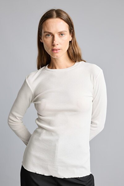 DeFacto Half Turtleneck Ribbed Long Sleeve T-Shirt B2389Ax23Au