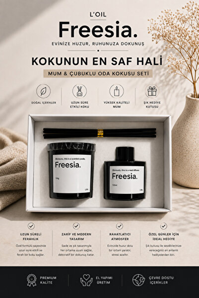loil Fragrance Kokulu Mum ve Çubuklu Oda Kokusu Seti