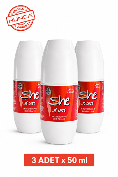 She Women Roll-on Love 50 Ml X 3 Adet