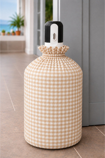 YUVOL Beige Bottle Cover Double Elastic Dispenser Cover