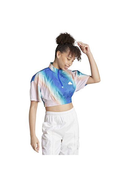 adidas Αθλητικά ρούχα W FI WVN TEE IC0476 Πολύχρωμο