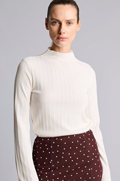 DeFacto Tunica tip camisole cu mânecă lungă, slim fit, cu nervuri F7136AX25AU