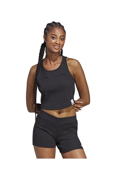 adidas Αθλητικά ρούχα W LNG RIB TANK IC9449 Μαύρο