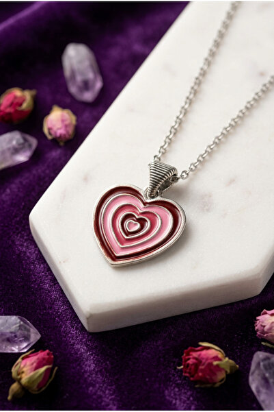 Begondio Interlocking Heart Pattern Handcrafted Stainless Steel Chain Women's...