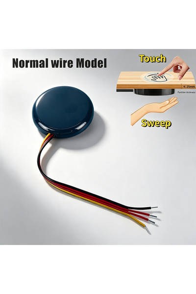 Choice7 3pcs DC12V-24V Black wire Sweep Dimmer Sensor Penetrating Switch 12V ...