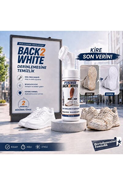 PEKEROX Spor Ayakkabı Temizleme Köpüğü Fırçalı