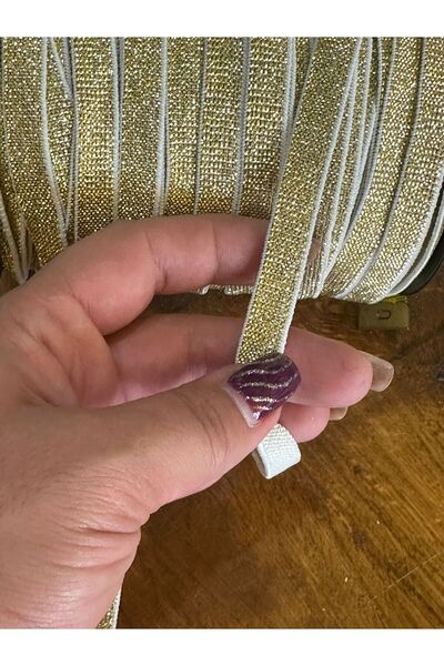 Gönülden Tasarım Gold Yellow - Leaf Rubber Dikishi Clothing Accessory, 1 CM (...