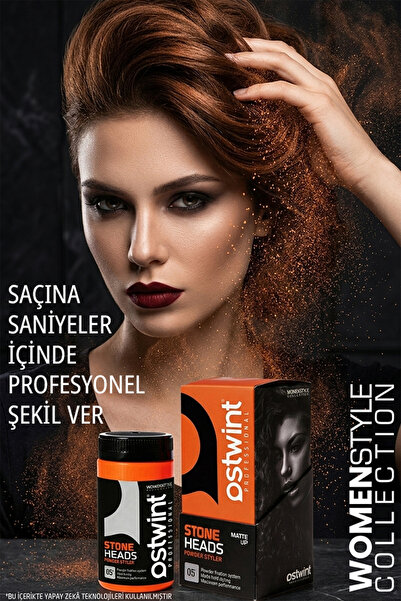 Ostwint Saç Şekillendirici Toz (PUDRA) Wax Sert Turuncu 20 gr