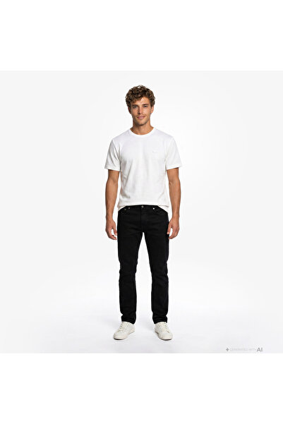 Lacoste Erkek Regular Fit Siyah Jean Pantolon