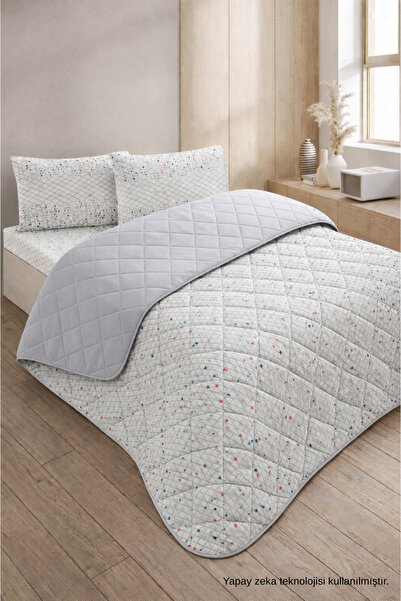 ELY PARKER Double Pique Double Sided Quilted Pique and Bedspread Set – 200X23...