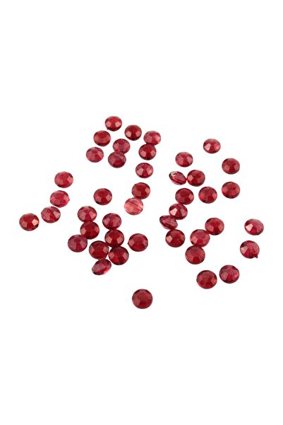 Serhat Aksesuar ve El İşçilik Acrylic 10 mm Burgundy Round Inner Hole Convex ...
