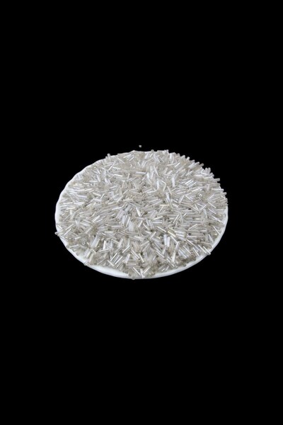 Serhat Aksesuar ve El İşçilik 6X2 mm Internally Painted Gray Tube Beads 100 Gr