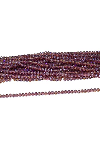 Serhat Aksesuar ve El İşçilik 6 mm Light Purple Crystal Glass Beads 1 Strand ...