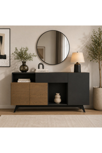 Highpoint Highpoint Dining Cabinet Functional Design for Everyday Use Adds a ...
