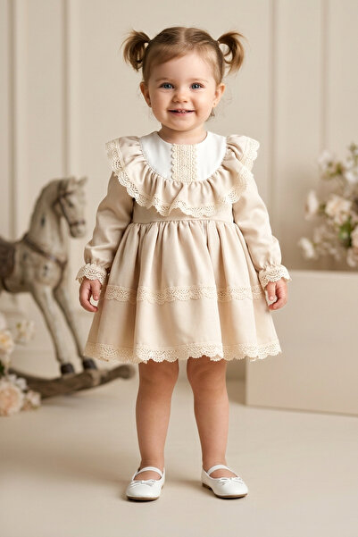 Baby Animals Baby Girl Dress Girls' Dress Birthday Party Wedding Dress Lined ...